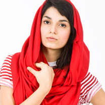 The Unisex Red Circle Scarf