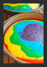 испечь Rainbow Cake