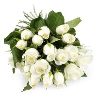 букет белых роз