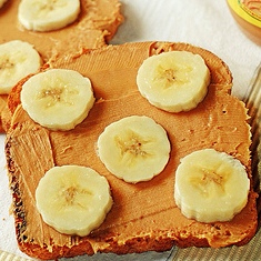 peanut butter and banana sandwich