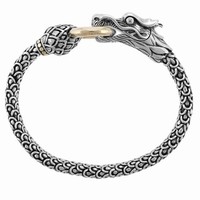 John Hardy Gold and Silver Dragon Bracelet with Gold Ring (Naga Dragon)