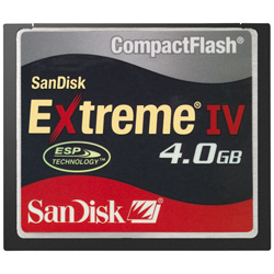 Карта памяти  SANDISK CF Extreme IV 4 Gb