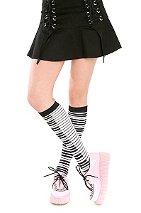 Piano Key Knee-High Socks