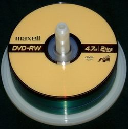 Упаковка DVD-RW