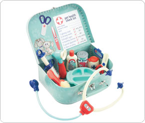 Чемоданчик ветеринара с медицинскими принадлежностями