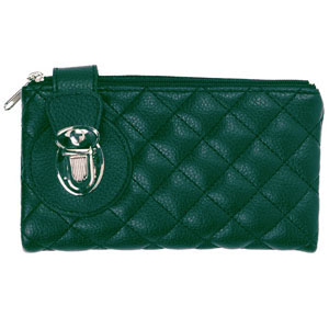 Quilted Tuck Lock Wallet