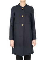 CHLOE GOLD RIVET CLOSURE COAT