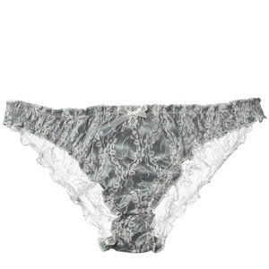Lace Overlay Satin Brief