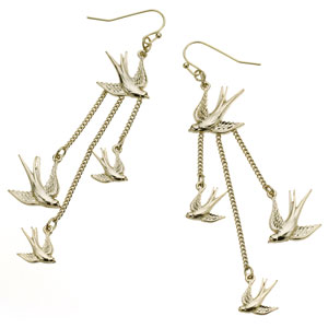 Floating Swallow Drop Earrings. Accessorize