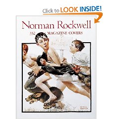 большой и толстый альбом с иллюстарциями Norman Rockwell