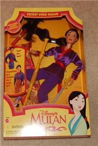 Disney Secret Hero MULAN warrior doll