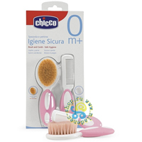 Chicco расческа и щетка из НАТУРАЛЬНОЙ щетины с 0 месяцев