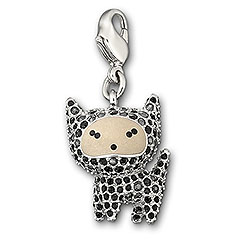 Black Cat Charm Swarovski