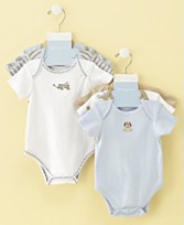 First Impressions Baby Boy 3-Pack Bodysuit Set