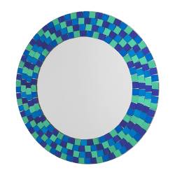 Зеркало украшенное цветным стеклом