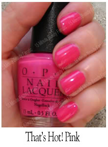 hot pink nail polish