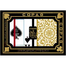 Plastic Playing Cards-Black/Gold