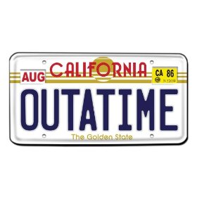BTTF Outatime number plate replica