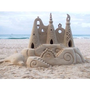 Построить песочный замок