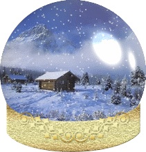стеклянный шар со снегом