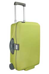 Пластиковый чемодан для ручной клади яркого цвета