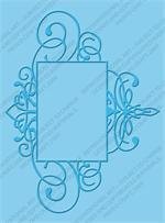 CUTTLEBUG A2 Embossing Folders: FLOURISHED FRAMEItem Number: PC-37-1912