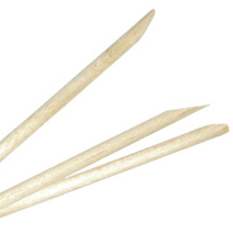 Orange wood nail sticks