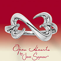 Open Hearts Ring