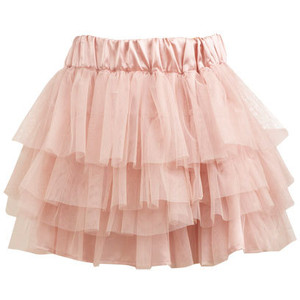 Tulle Tiered Mini Skirt