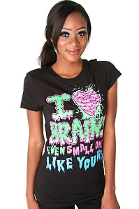 I Love Brains Tee Plus Size