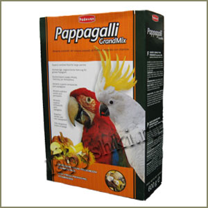 ПАДОВАН (PADOVAN) Pappagalli GrandMix корм для крупных попугаев, 600г