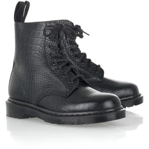 Dr. Martens Pascal crocodile-stamped boots