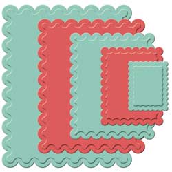 Spellbinders Nestabilities SCALLOPED RECTANGLE