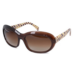 Miu Miu Oval Contrast Arm Sunglasses