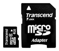 Transcend microSDHC4Gb Class6 (TS4GUSDHC6)