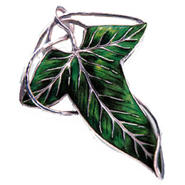 Sterling Silver Elven Leaf Brooch