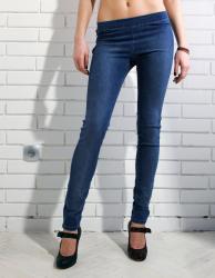 zara classic blue denim leggins