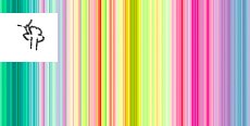 Разноцветный постер с горизонтальными или вертикальными полосками