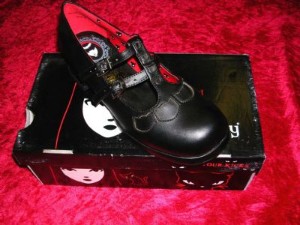 Emily Strange 'Black Star Strap Mary Jane' Shoes