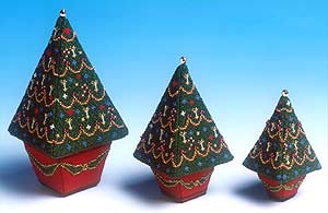 All three Christmas Trees