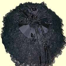 Black Rose Gothic Lolita Parasol
