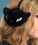 Emily The Strange Ladies Ear Muffs Earmuffs Black Cat