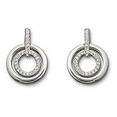 Swarovski Circle Pierced Earrings