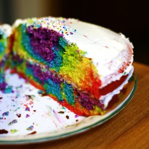 Испечь Rainbow Cake