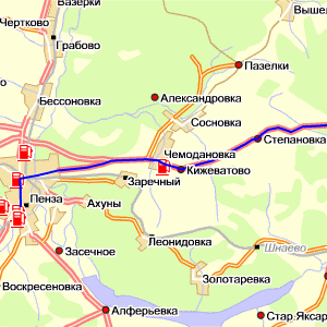 Канаевка карта пензенской области