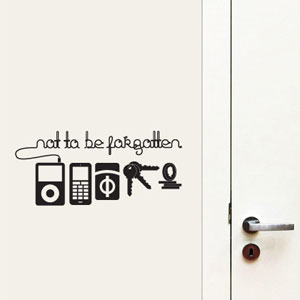 Виниловый стикер BEFORE LEAVING WALL STICKER