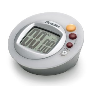 Polder Traffic Light Kitchen Timer, White