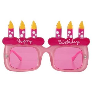 Happy Birthday Glasses Pink Frames/Pink Lenses