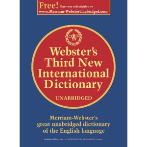 словарь Webster`s Third New International Dictionary. Unabridged