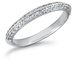 Platinum or White Gold Wedding Band